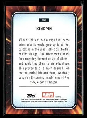 2025 Topps Chrome Marvel Kingpin #164 - Other