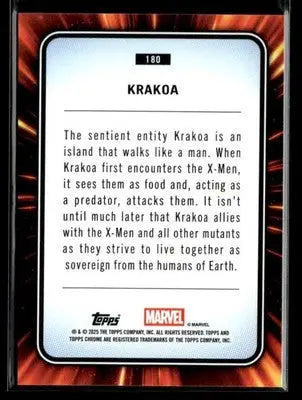 2025 Topps Chrome Marvel Krakoa #180 - Other