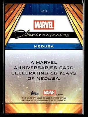 2025 Topps Chrome Marvel Medusa #MA-5 Marvel Anniversaries - Marvel Card Single