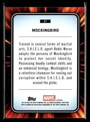 2025 Topps Chrome Marvel Mockingbird #37 - Marvel Card Single