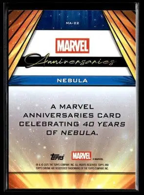 2025 Topps Chrome Marvel Nebula #MA-22 Marvel Anniversaries