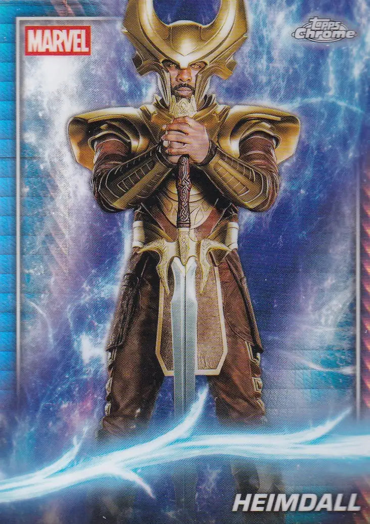 2025 Topps Chrome Marvel Prism #12 Heimdall - Thor - Marvel Card Single