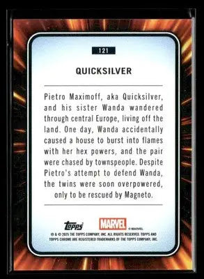 2025 Topps Chrome Marvel Quicksilver #121 - Marvel Card Single