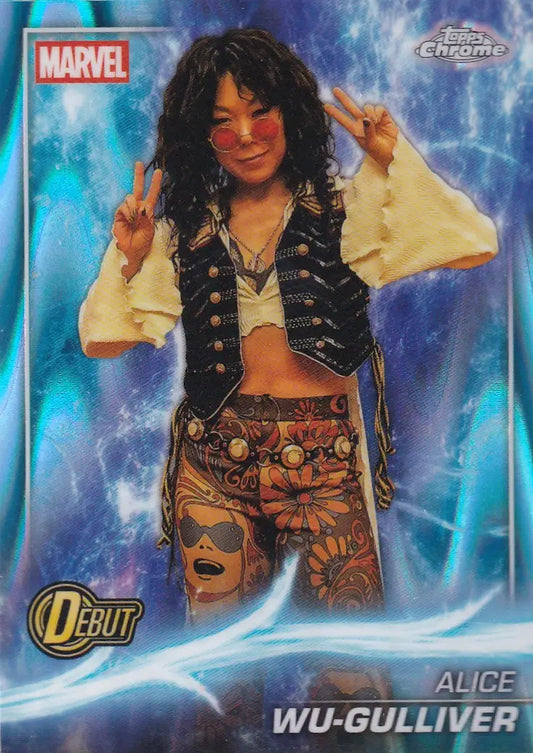 2025 Topps Chrome Marvel Raywave #164 Alice Wu-Gulliver - Agatha All Along DEBUT - Marvel Card Single