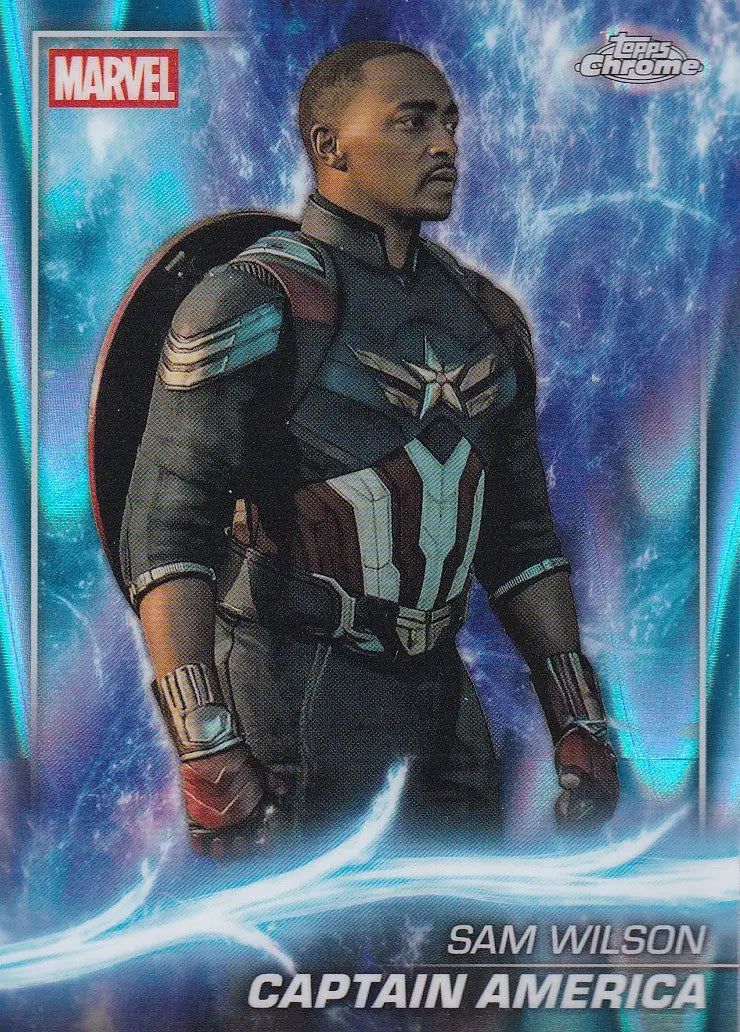 2025 Topps Chrome Marvel Raywave #167 Captain America - Captain America