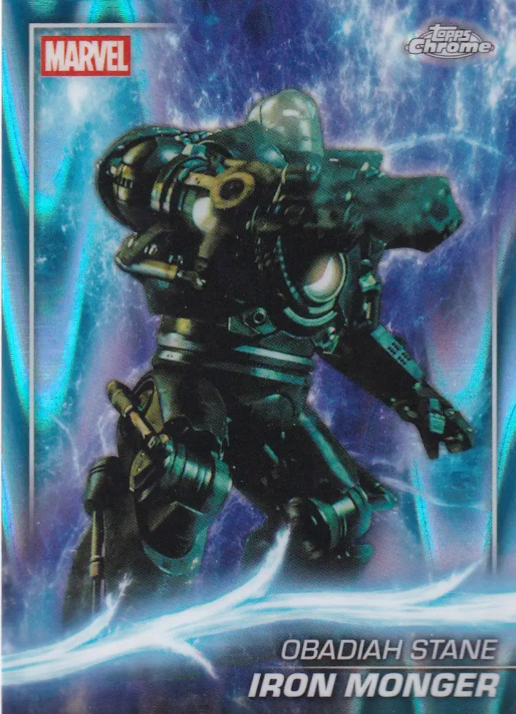 2025 Topps Chrome Marvel Raywave #3 Iron Monger - Iron Man - Marvel Card Single