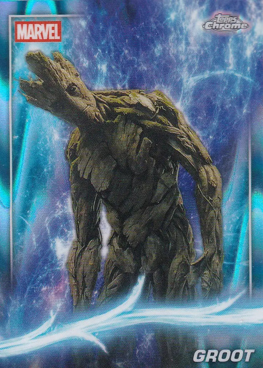 2025 Topps Chrome Marvel Raywave #50 Groot - Guardians of the Galaxy Vol. 1 - Marvel Card Single