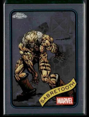 2025 Topps Chrome Marvel Sabretooth #92 - Marvel Card Single