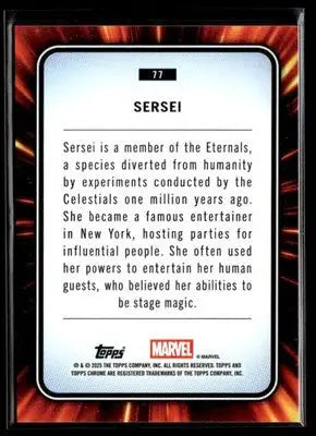 2025 Topps Chrome Marvel Sersi #77 - Marvel Card Single