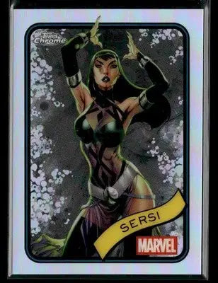 2025 Topps Chrome Marvel Sersi #77 Refractor - Marvel Card Single