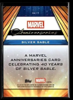 2025 Topps Chrome Marvel Silver Sable #MA-17 Marvel Anniversaries - Marvel Card Single