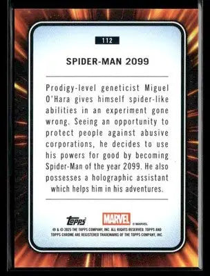 2025 Topps Chrome Marvel Spider-Man 2099 #112 - Marvel Card Single