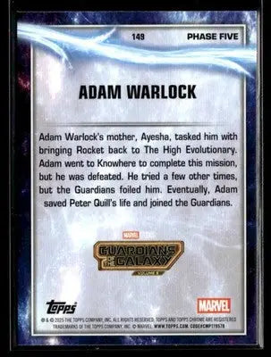 2025 Topps Chrome Marvel Studios Adam Warlock #149 - Marvel Card Single