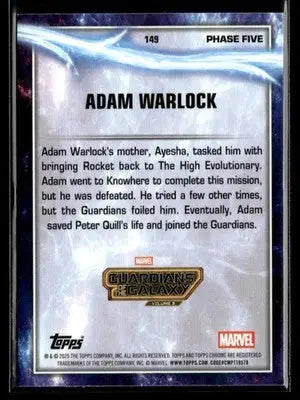 2025 Topps Chrome Marvel Studios Adam Warlock #149 Green Refractor #/199 SN - Marvel Card Single