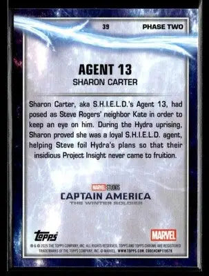 2025 Topps Chrome Marvel Studios Agent 13 #39 Prism Refractor - Marvel Card Single