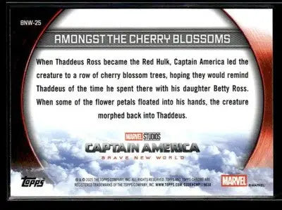 2025 Topps Chrome Marvel Studios Amongst the Cherry Blossoms #BNW-25