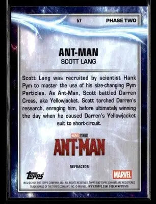 2025 Topps Chrome Marvel Studios Ant-Man #57 Rainbow Refractor - Marvel Card Single