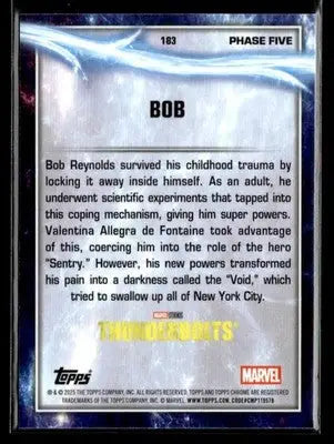 2025 Topps Chrome Marvel Studios Bob #183 - Marvel Card Single