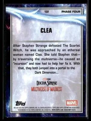 2025 Topps Chrome Marvel Studios Clea #132 - Marvel Card Single