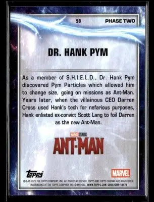 2025 Topps Chrome Marvel Studios Dr. Hank Pym #58 - Marvel Card Single
