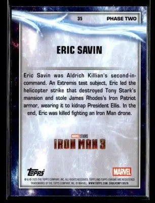 2025 Topps Chrome Marvel Studios Eric Savin #35 - Marvel Card Single