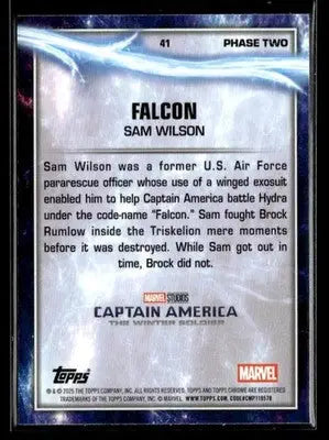 2025 Topps Chrome Marvel Studios Falcon #41 - Marvel Card Single