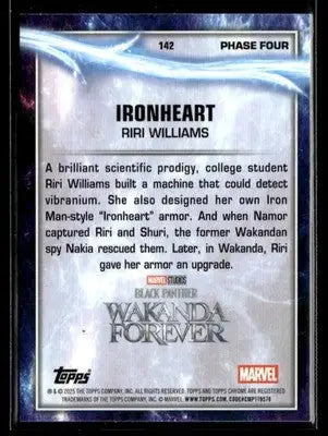 2025 Topps Chrome Marvel Studios Ironheart #142