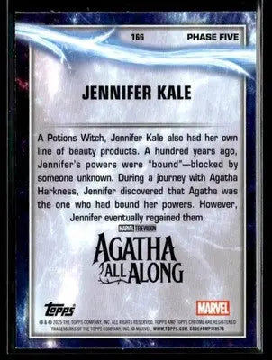 2025 Topps Chrome Marvel Studios Jennifer Kale #166 - Marvel Card Single