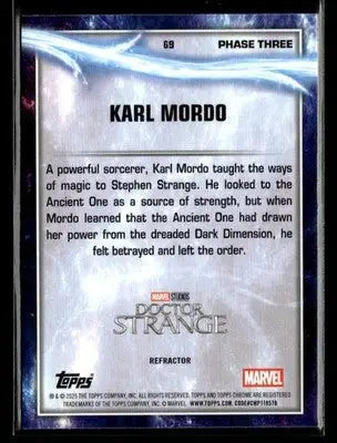 2025 Topps Chrome Marvel Studios Karl Mordo #69 Rainbow Refractor - Other