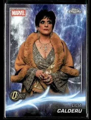 2025 Topps Chrome Marvel Studios Lilia Calderu #163 Debut - Marvel Card Single