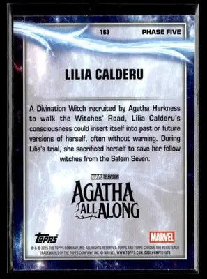 2025 Topps Chrome Marvel Studios Lilia Calderu #163 Debut - Marvel Card Single