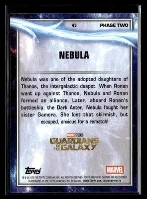 2025 Topps Chrome Marvel Studios Nebula #45 - Marvel Card Single