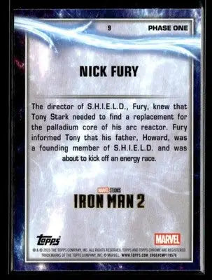2025 Topps Chrome Marvel Studios Nick Fury #9
