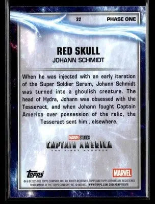 2025 Topps Chrome Marvel Studios Red Skull #22