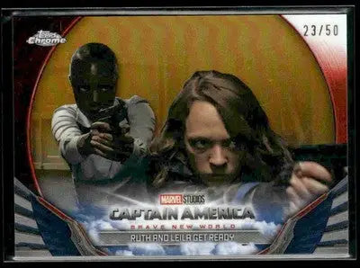 2025 Topps Chrome Marvel Studios Ruth and Leila Get Ready #BNW-20 Gold Refr #/50 - Other
