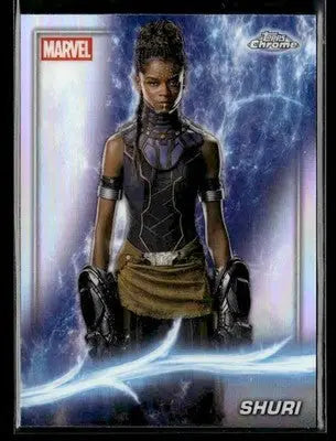 2025 Topps Chrome Marvel Studios Shuri #80 Rainbow Refractor - Marvel Card Single