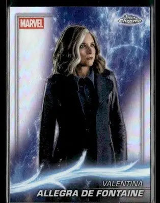 2025 Topps Chrome Marvel Studios Valentina Allegra de Fontaine #190 Rainbow Refr - Marvel Card Single