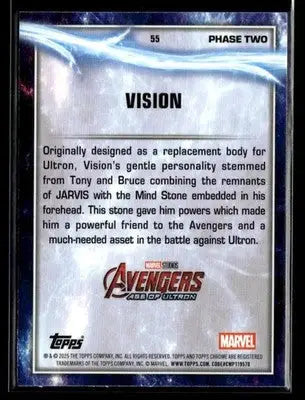 2025 Topps Chrome Marvel Studios Vision #55 - Marvel Card Single