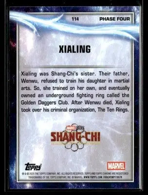 2025 Topps Chrome Marvel Studios Xialing #114 - Marvel Card Single