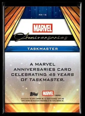 2025 Topps Chrome Marvel Taskmaster #MA-16 Marvel Anniversaries - Marvel Card Single