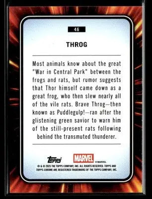 2025 Topps Chrome Marvel Throg #46 - Marvel Card Single