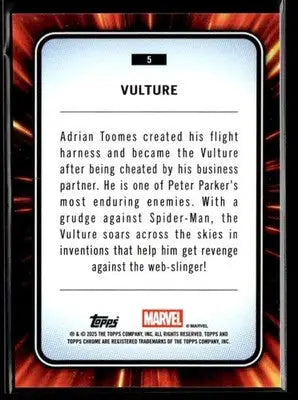 2025 Topps Chrome Marvel Vulture #5