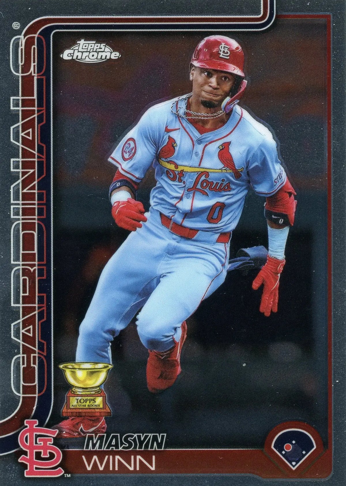 2025 Topps Chrome Masyn Winn #244 St. Louis Cardinals Rookie Cup - Baseball Card Single