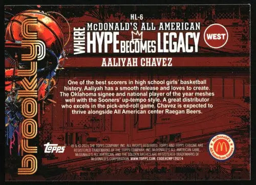 2025 Topps Chrome McDonalds All American Hype Legacy Blue RayWave Refra ID:83835