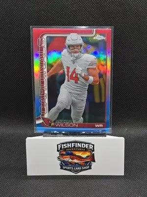 2025 Topps Chrome - Michael Wilson #2 Red White & Blue Refractor