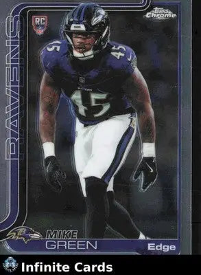 2025 Topps Chrome MIKE GREEN #376 RC Baltimore Ravens RC