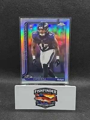 2025 Topps Chrome Mike Green Refractor RC Baltimore Ravens Rookie #376 - Football Card Single