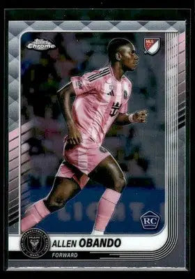 2025 Topps Chrome MLS Allen Obando #161 Inter Miami CF - Soccer Card Single