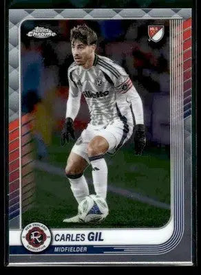 2025 Topps Chrome MLS Carles Gil #100 New England Revolution - Soccer Card Single