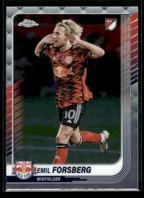 2025 Topps Chrome MLS Emil Forsberg #8 New York Red Bulls - Soccer Card Single